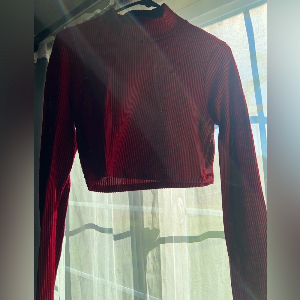 Forever 21 Red Turtleneck Long Sleeve